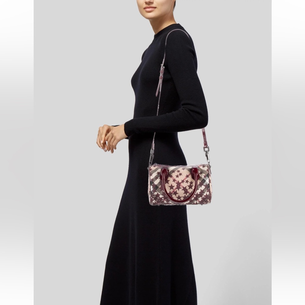 Authentic Burberry Chester Bowling Bag - Crossbody - Nova Check - Stars Pattern